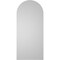 Ekena Millwork Round Top Surface Mount PVC Gable Vent w/ 2"W x 1-1/2"P Brickmould Frame, 18"W x 40"H GVPRT18X4002SN - alternate 4